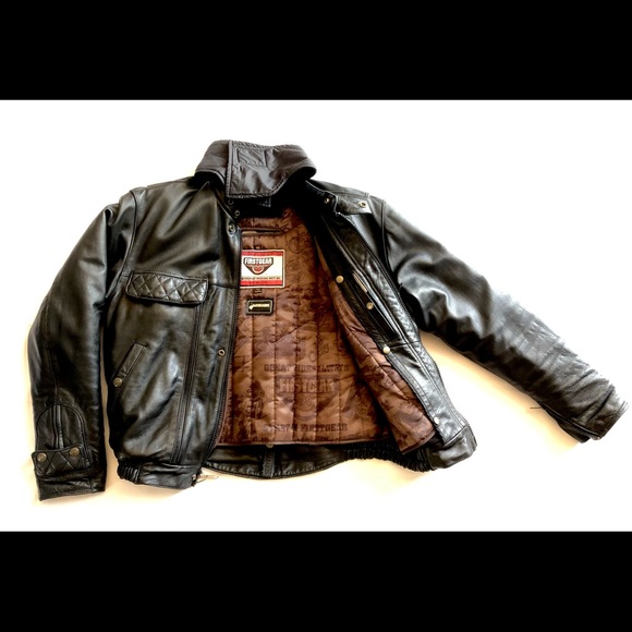 SOLD Beautiful FIRST GEAR Cafe Racer MC leather jacket - Picture 4 of 16